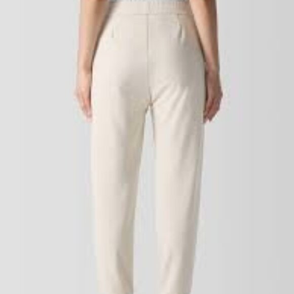 Share NWT Eileen Fisher Almond Tencel Lightweight Ponte Jogger Pant - Picture 2 of 8